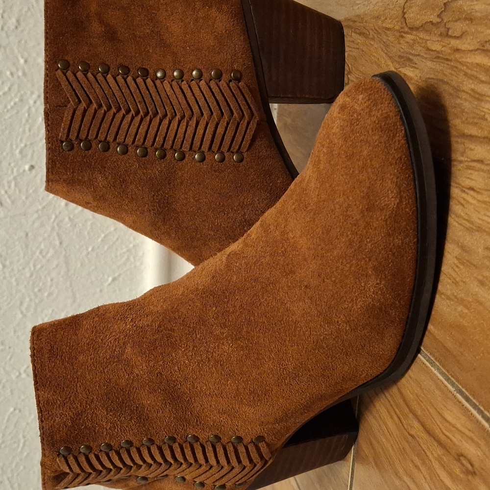 Brown Suede Ankle Boots